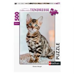 NATHAN CASSE-TÊTE 500 PIÈCES - CHATON BENGAL #76-00965